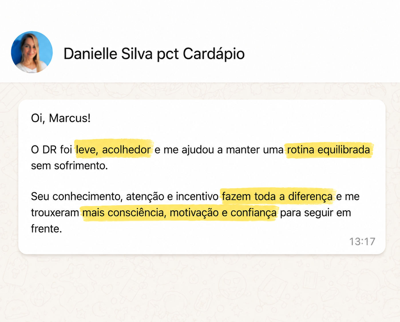 Depoimento de Danielle Silva